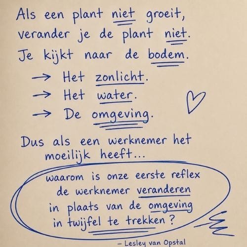 Lesley van Opstal - de plant